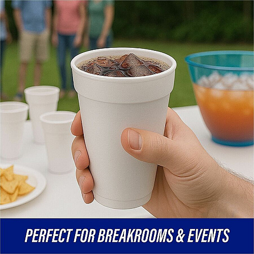 Genuine Joe 16 oz Hot/Cold Foam Cups (58554)
