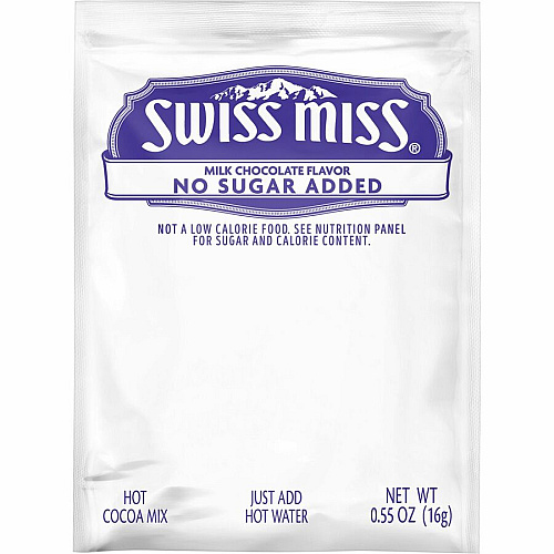 Swiss Miss Milk Chocolate No Sugar Added Cocoa Mix Packets (HUN55584)