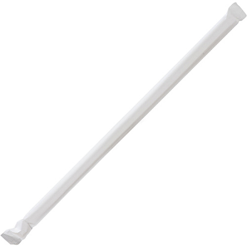 Genuine Joe Jumbo Translucent Straight Straws (58925)