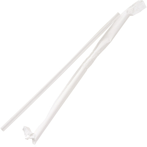 Genuine Joe Jumbo Translucent Straight Straws (58925)