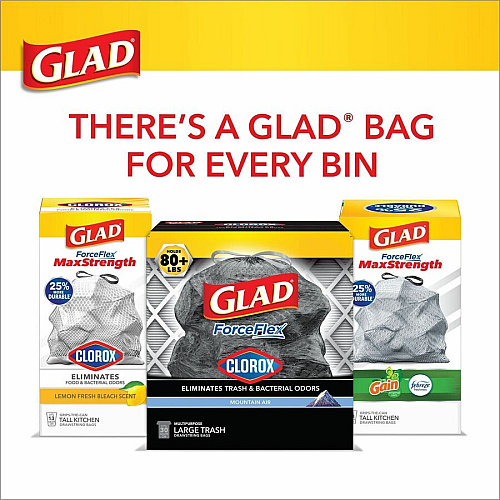 Glad ForceFlexPlus Large Drawstring Trash Bags (70359)