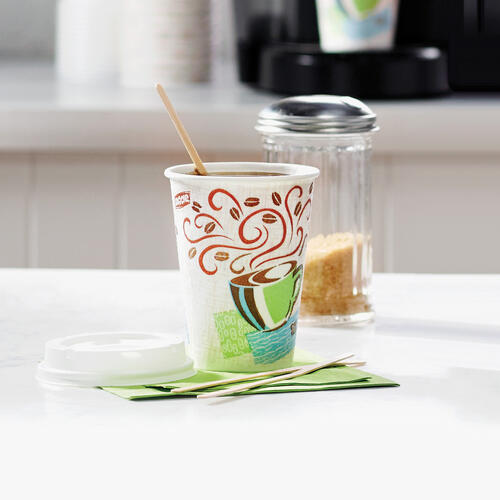 Dixie PerfecTouch Insulated Paper Hot Coffee Cups by GP Pro (5342DXPK)