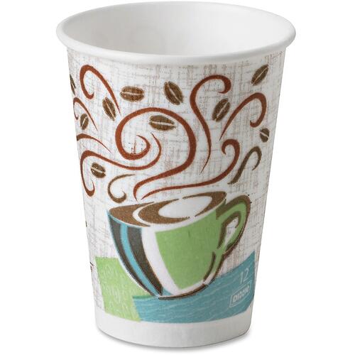 Dixie PerfecTouch Insulated Paper Hot Coffee Cups by GP Pro (5342DXPK)