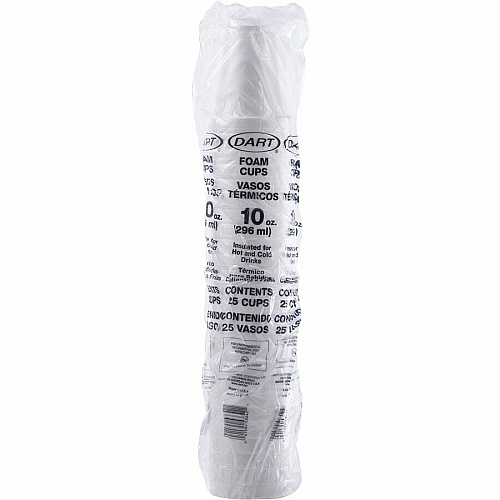 Dart J Cup 10 oz Insulated Foam Cups (10J10)