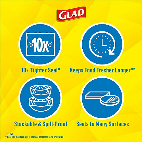 Glad 70 Square Foot Press'n Seal Food Plastic Wrap (70441)