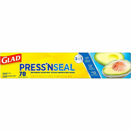 Glad 70 Square Foot Press'n Seal Food Plastic Wrap (70441)