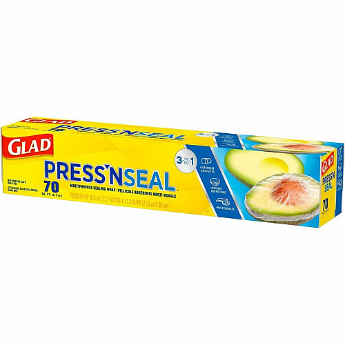 Glad 70 Square Foot Press'n Seal Food Plastic Wrap (70441)