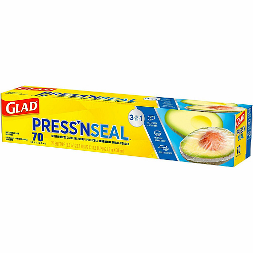 Glad 70 Square Foot Press'n Seal Food Plastic Wrap (70441)