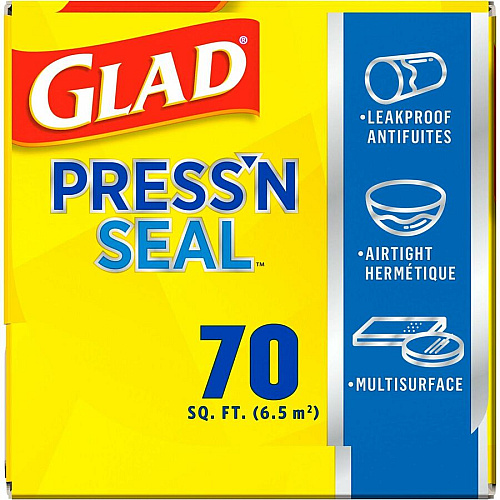 Glad 70 Square Foot Press'n Seal Food Plastic Wrap (70441)