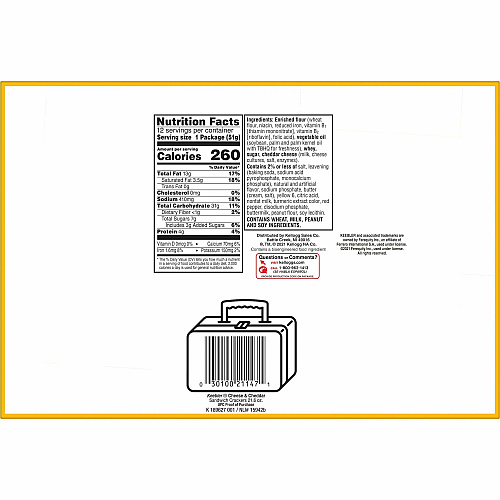 Keebler Cheese and Cheddar Sandwich Crackers (21147)