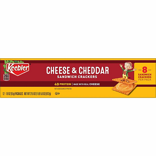 Keebler Cheese and Cheddar Sandwich Crackers (21147)