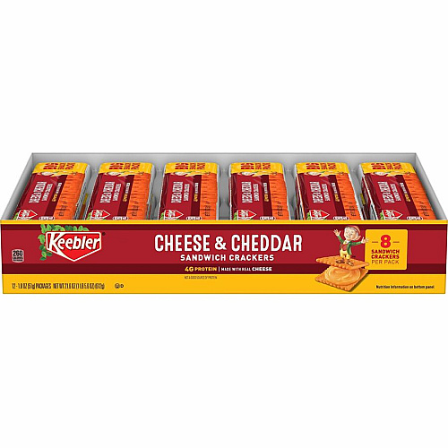 Keebler Cheese and Cheddar Sandwich Crackers (21147)