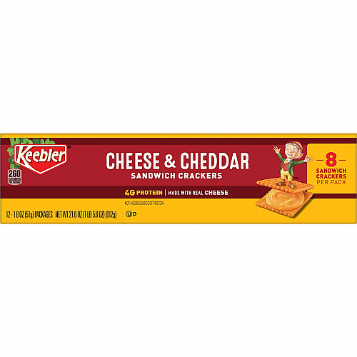 Keebler Cheese and Cheddar Sandwich Crackers (21147)