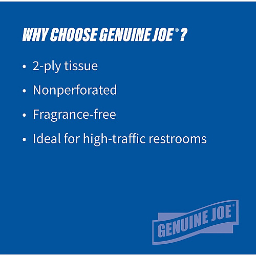 Genuine Joe Jumbo Dispenser Roll Bath Tissue (2506008)