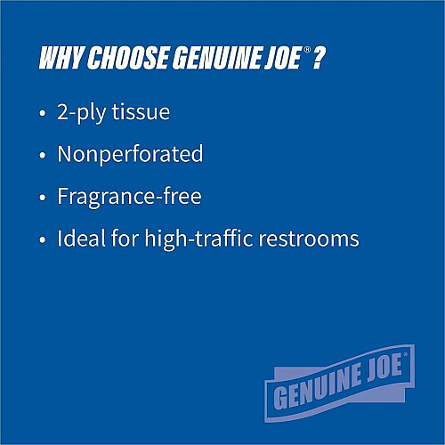 Genuine Joe Jumbo Dispenser Roll Bath Tissue (2506008)
