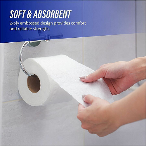 Genuine Joe Embossed Roll Bath Tissue (2508080)
