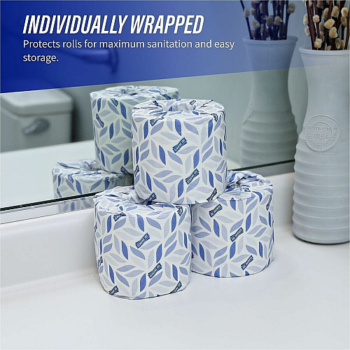 Genuine Joe Embossed Roll Bath Tissue (2508080)