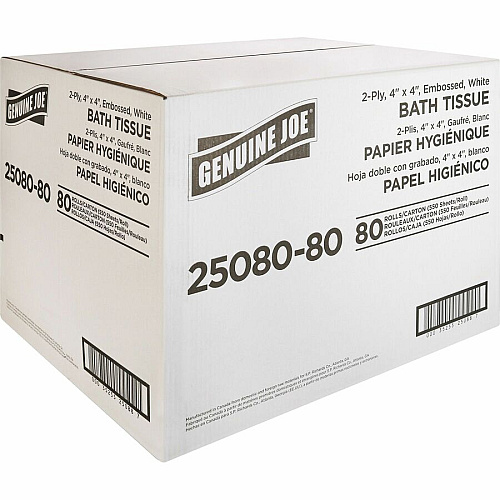 Genuine Joe Embossed Roll Bath Tissue (2508080)