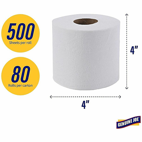 Genuine Joe Embossed Roll Bath Tissue (2508080)
