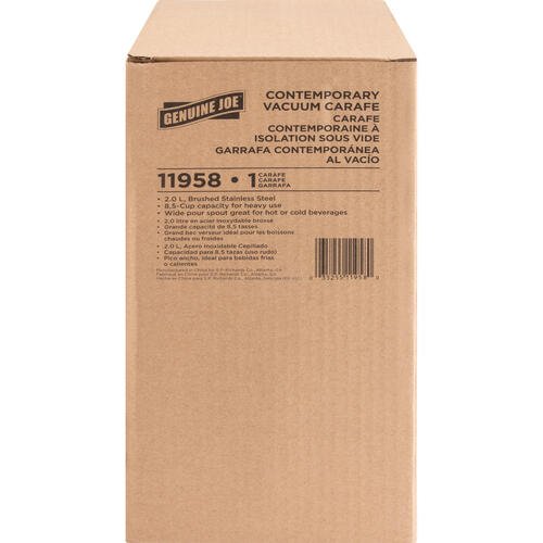 Genuine Joe Contemporary Design Vacuum Insulated Carafe (GJO11958)