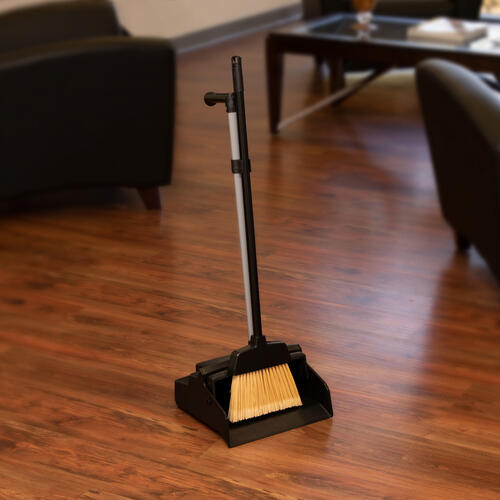 Genuine Joe Plastic Lobby Dust Pan Combo Kit (GJO02407)