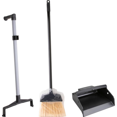 Genuine Joe Plastic Lobby Dust Pan Combo Kit (GJO02407)