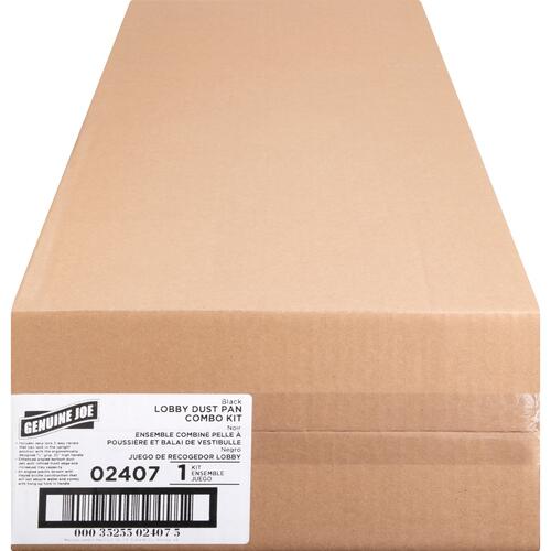 Genuine Joe Plastic Lobby Dust Pan Combo Kit (GJO02407)