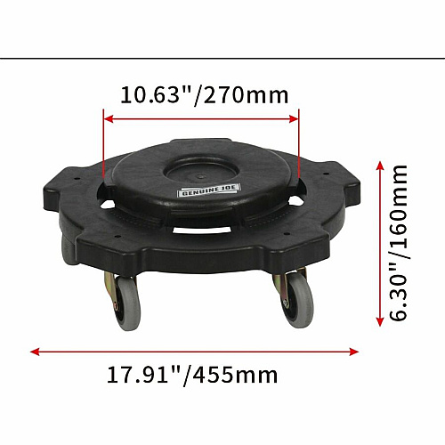 Genuine Joe 17.9" Round Dolly (11586)