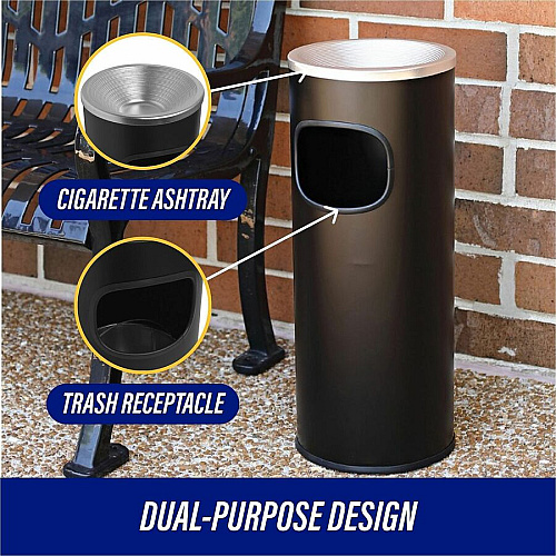 Genuine Joe Fire-safe 3-Gallon Ashtray Receptacle (58884)
