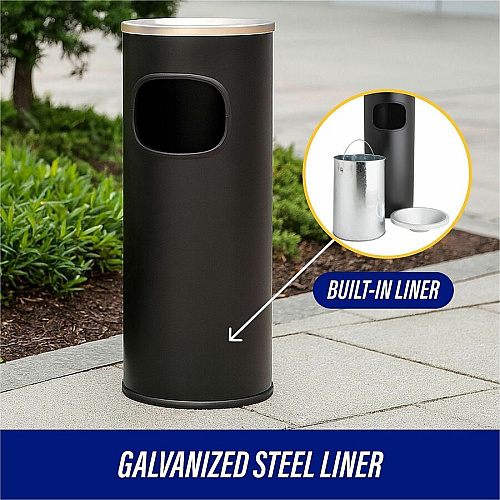 Genuine Joe Fire-safe 3-Gallon Ashtray Receptacle (58884)