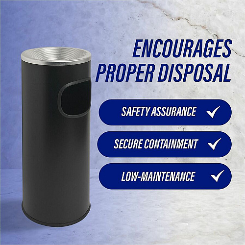 Genuine Joe Fire-safe 3-Gallon Ashtray Receptacle (58884)