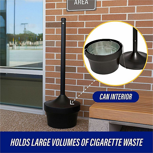 Genuine Joe 4.25 Gal Fire-safe Smoking Receptacle (58891)