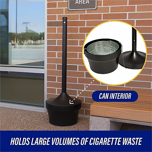 Genuine Joe 4.25 Gal Fire-safe Smoking Receptacle (58892)