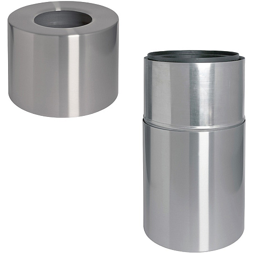 Genuine Joe Classic Cylinder 2-Piece Waste Receptacle (58893)