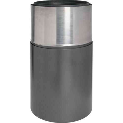 Genuine Joe Classic Cylinder Gray Waste Receptacle (GJO58894)