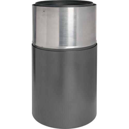 Genuine Joe Classic Cylinder Gray Waste Receptacle (GJO58894)