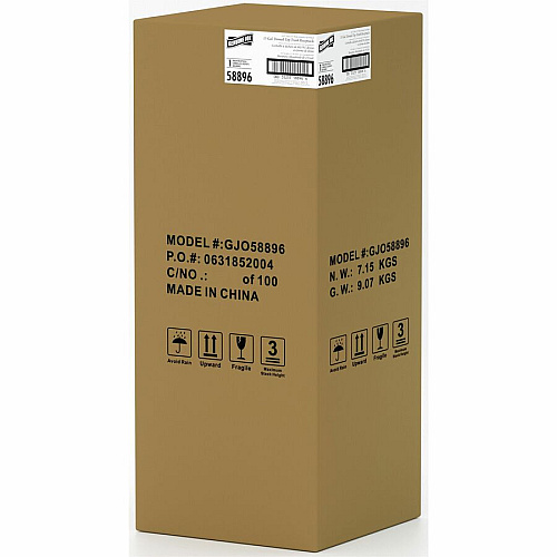 Genuine Joe 15 Gallon Dome Top Trash Receptacle (58896)