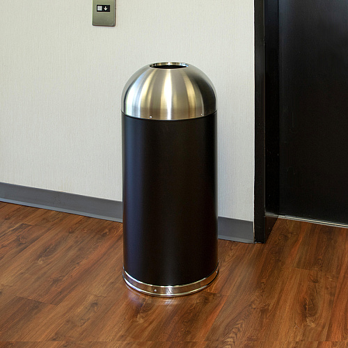 Genuine Joe 15 Gallon Dome Top Trash Receptacle (58896)