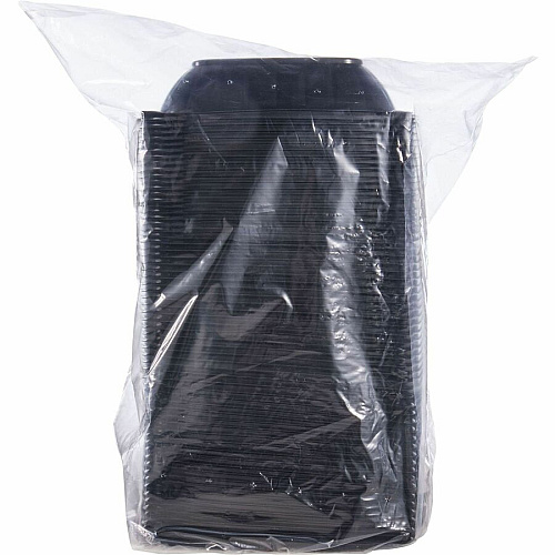 Dart 32 oz (946 ml) Square PP Bowl - Black (B32SB)