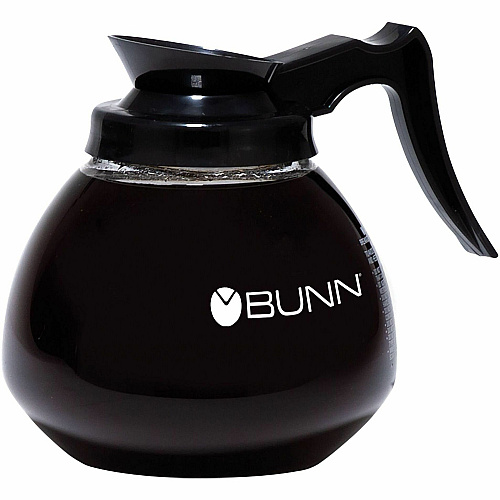 BUNN 64 oz. Black Handle Glass Decanter (424000101)