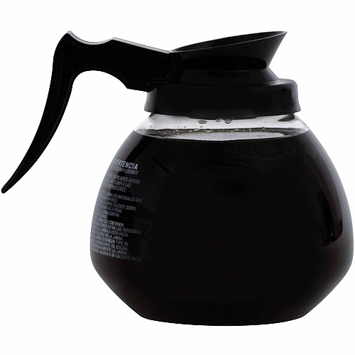 BUNN 64 oz. Black Handle Glass Decanter (424000101)