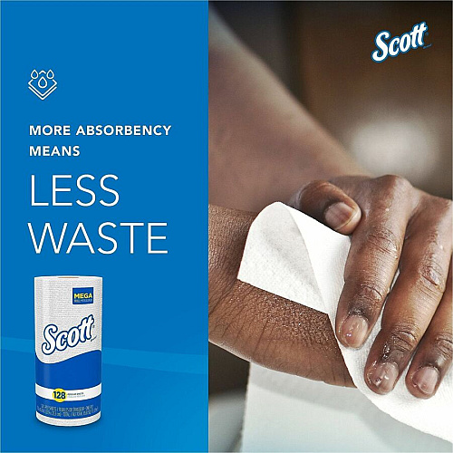 Scott Kitchen Paper Towels with Fast-Drying Absorbency Pockets (41482)