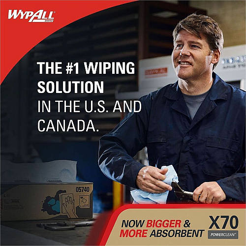 Wypall PowerClean X70 Medium Duty Cloths - Pop-Up Box (41455)