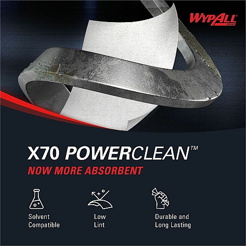 Wypall PowerClean X70 Medium Duty Cloths - Pop-Up Box (41455)