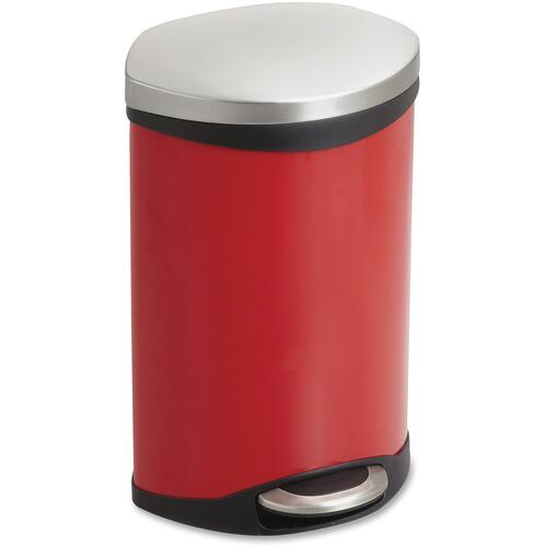 Safco Ellipse Hands Free Step-On Receptacle (9901RD)