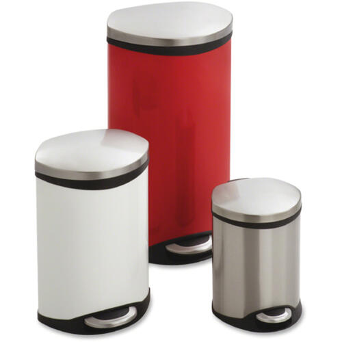 Safco Ellipse Hands Free Step-On Receptacle