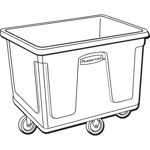 Rubbermaid Commercial Recycling Cube Truck (4616 BLA)