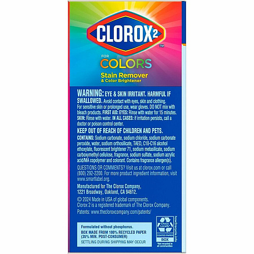 Clorox for Colors Stain Remover and Color Brightener Powder (03098)