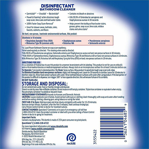 Professional Lysol Disinfectant Bathroom Cleaner (04685)