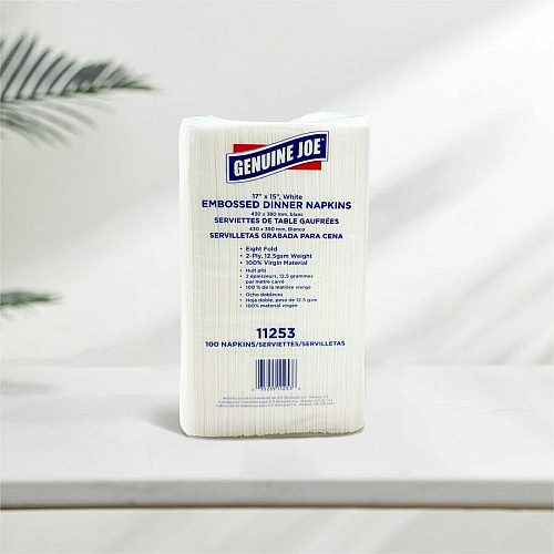 Genuine Joe Embossed Dinner Napkins (11253)